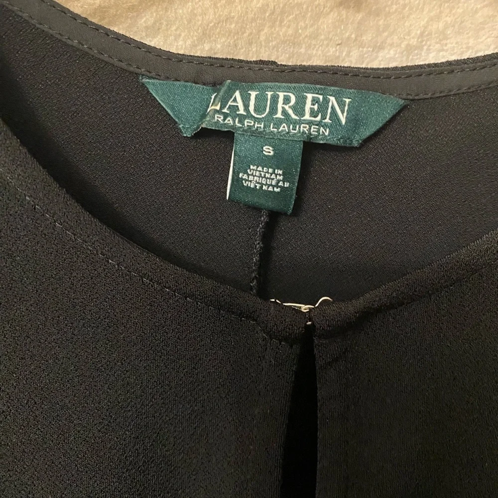 Lauren Ralph Lauren Womens Stretchy Keyhole Neck Tunic Blouse Size Small - Picture 6 of 12